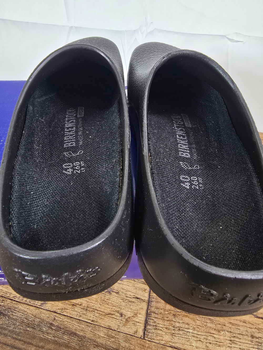 Birkenstock Unisex Super Birki Black Slip On Clog Size 9 - Picture 8 of 16